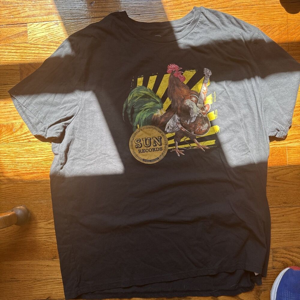 Sun Records Rocking Rooster T-Shirt 3XL Black LEE Classic Fit Elvis Johnny Cash